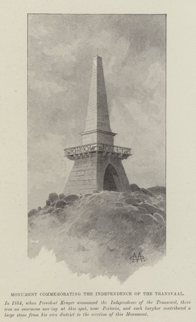 Monument Commemorating the Independence of the Transvaal by Charles Auguste Loye